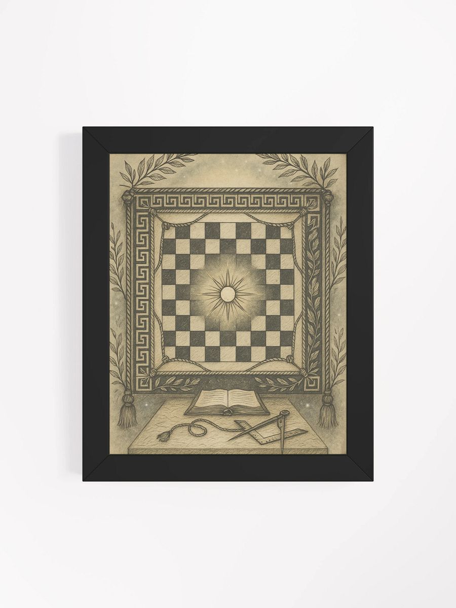 The Mosaic Pavement – Framed Matte Print product image (4)