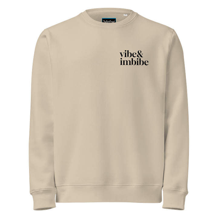 Vibe & Imbibe Crew Neck Sweatshirt, Light product image (1)