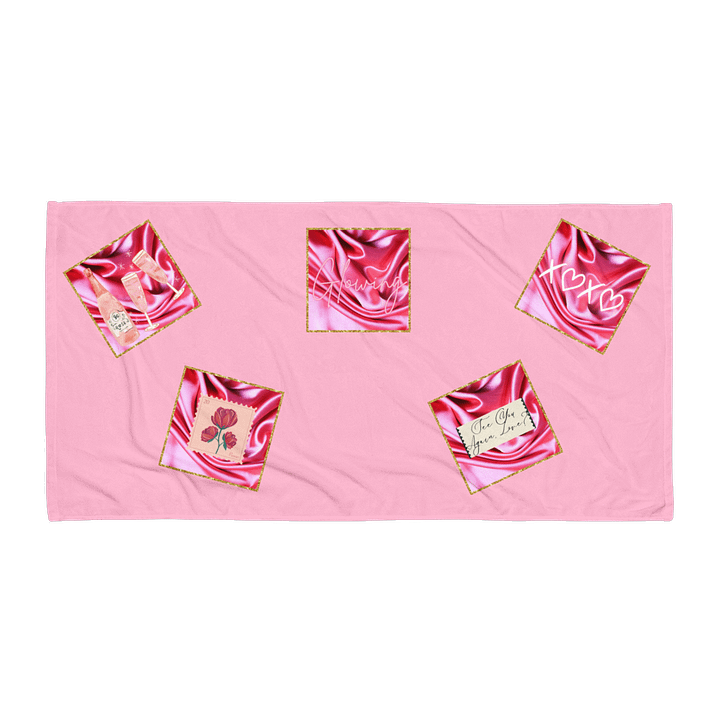 🍓 Glowlita "Blush Blossom" Lolita Beach Towel product image (1)