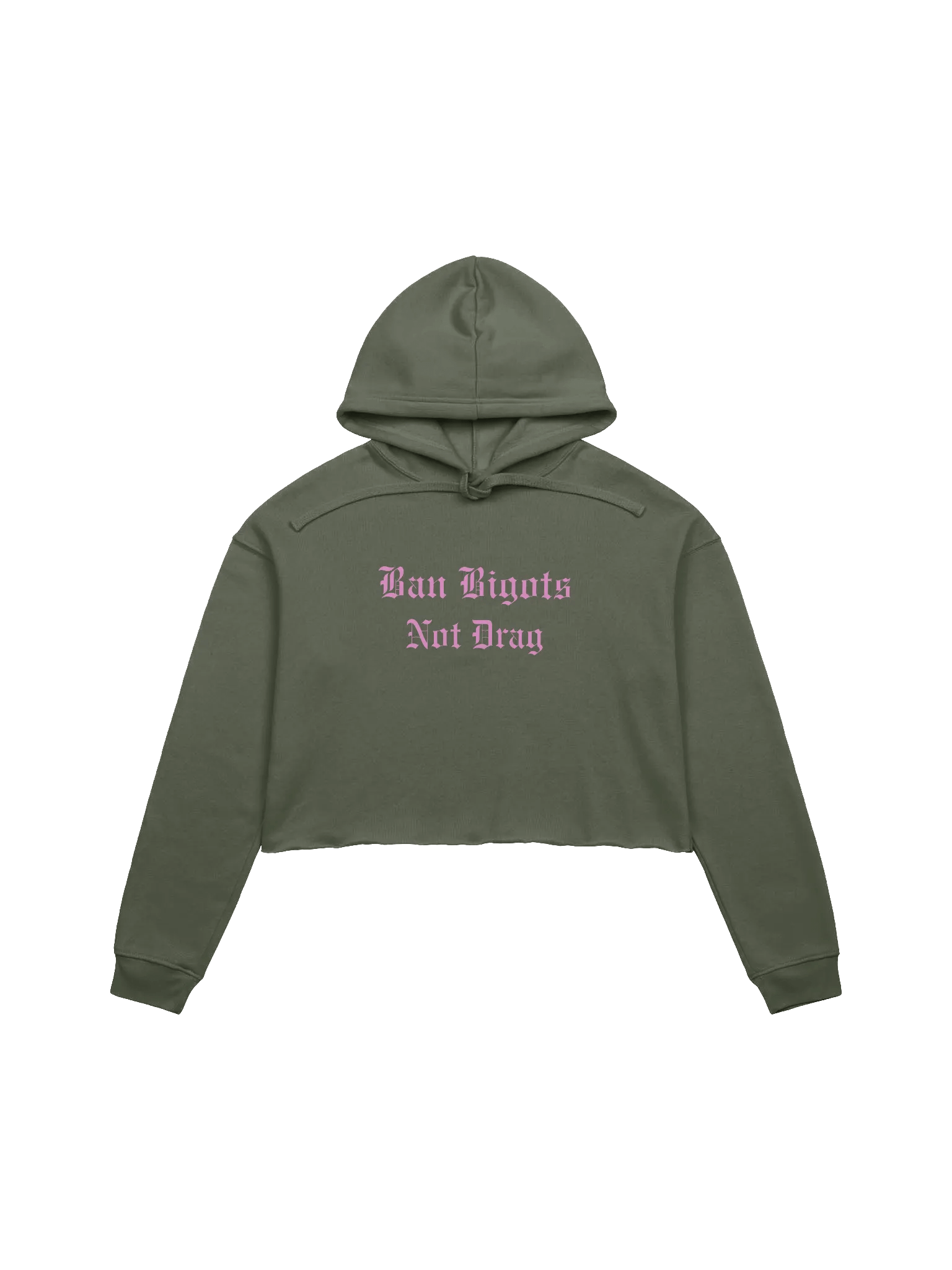 Ban Bigots Not Drag Fleece Crop Hoodie product image (1)