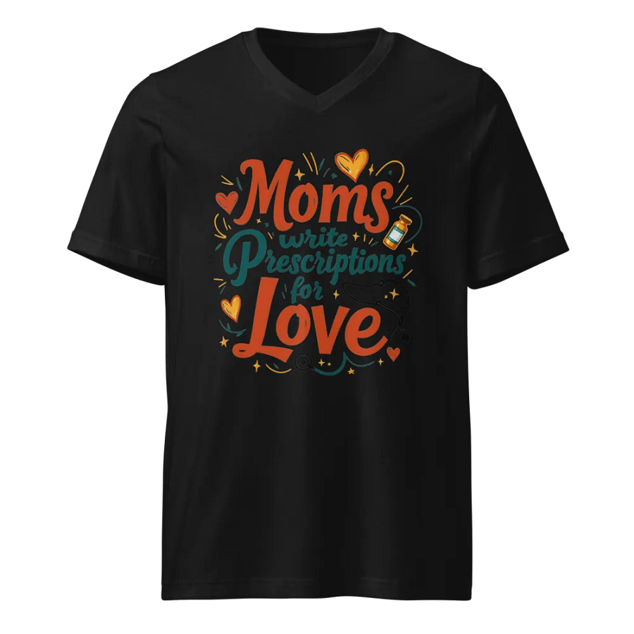 Moms Write Prescription for Love V-Neck Tee product image (1)