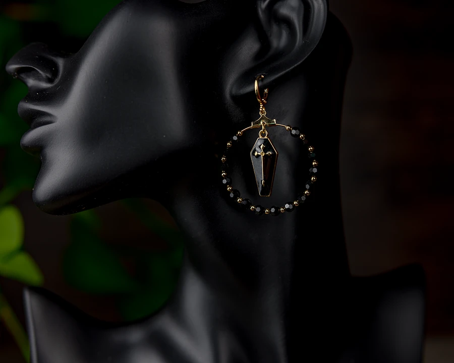 Black and Gold Coffin Hoop product image (3)