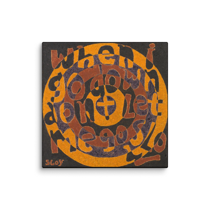 When I Go Down on Canvas (32" x 32") product image (1)