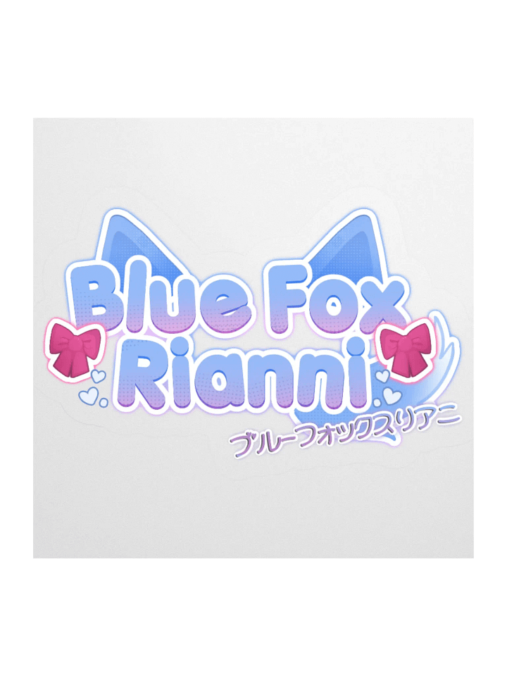 Blue Fox Vinyl Stickers product image (1)