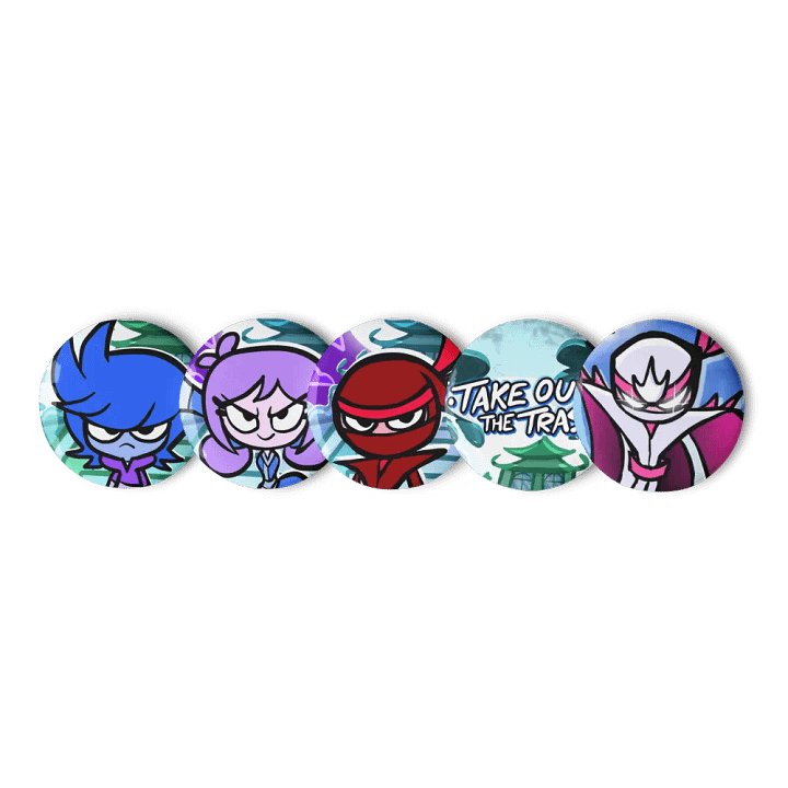 Take Out The Trash Pin Buttons Set product image (2)