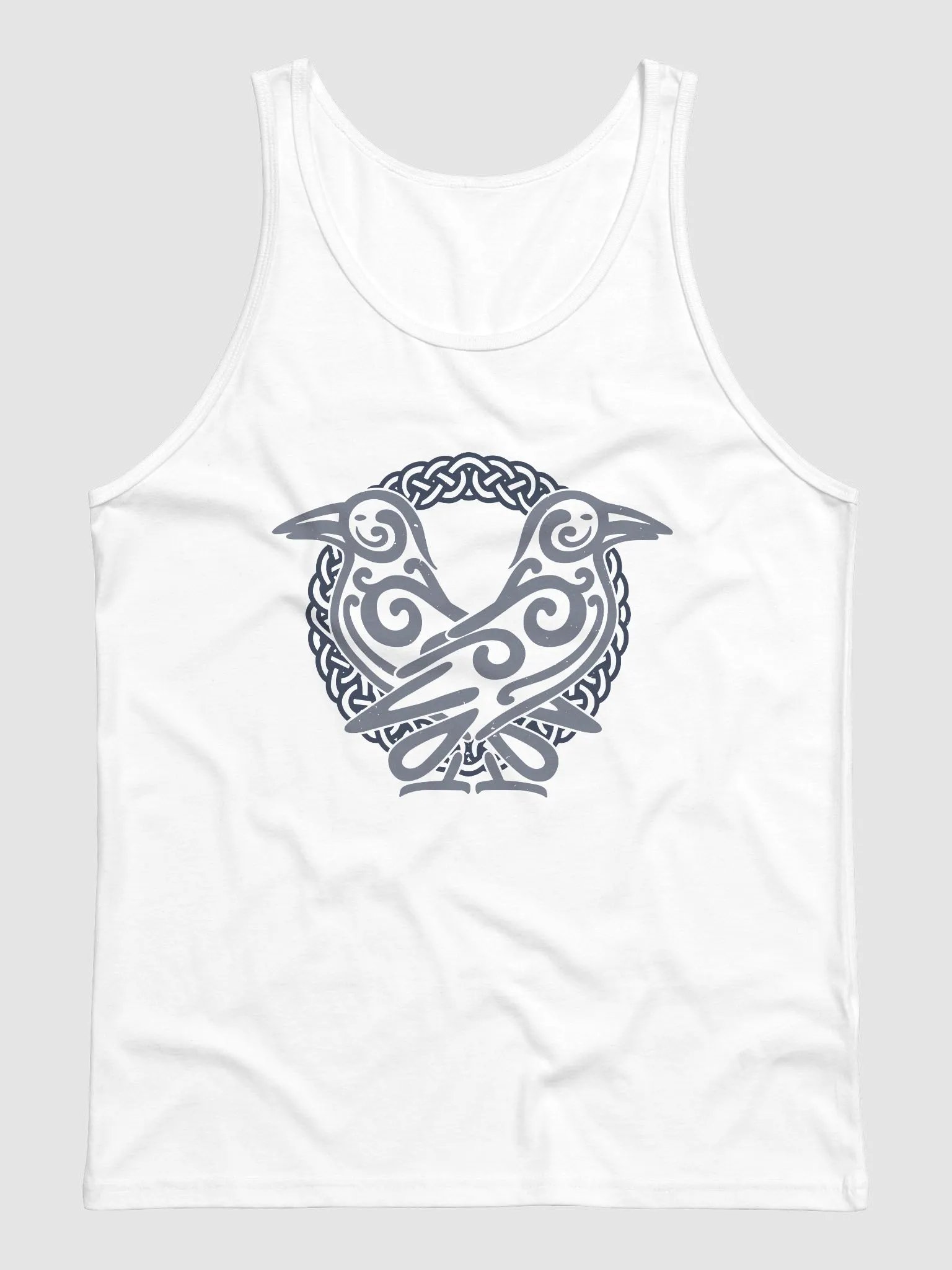 Odin's Ravens Men's Tank Top White product image (2)