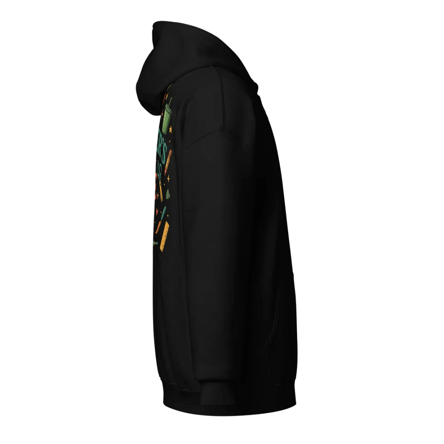 A Teacher’s Life Zip Hoodie – Vintage Educator Hoodie with School Supplies product image (4)