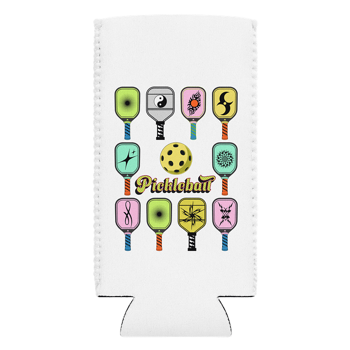 Pickleball Paddle Paradise Coozie Can Cooler product image (1)