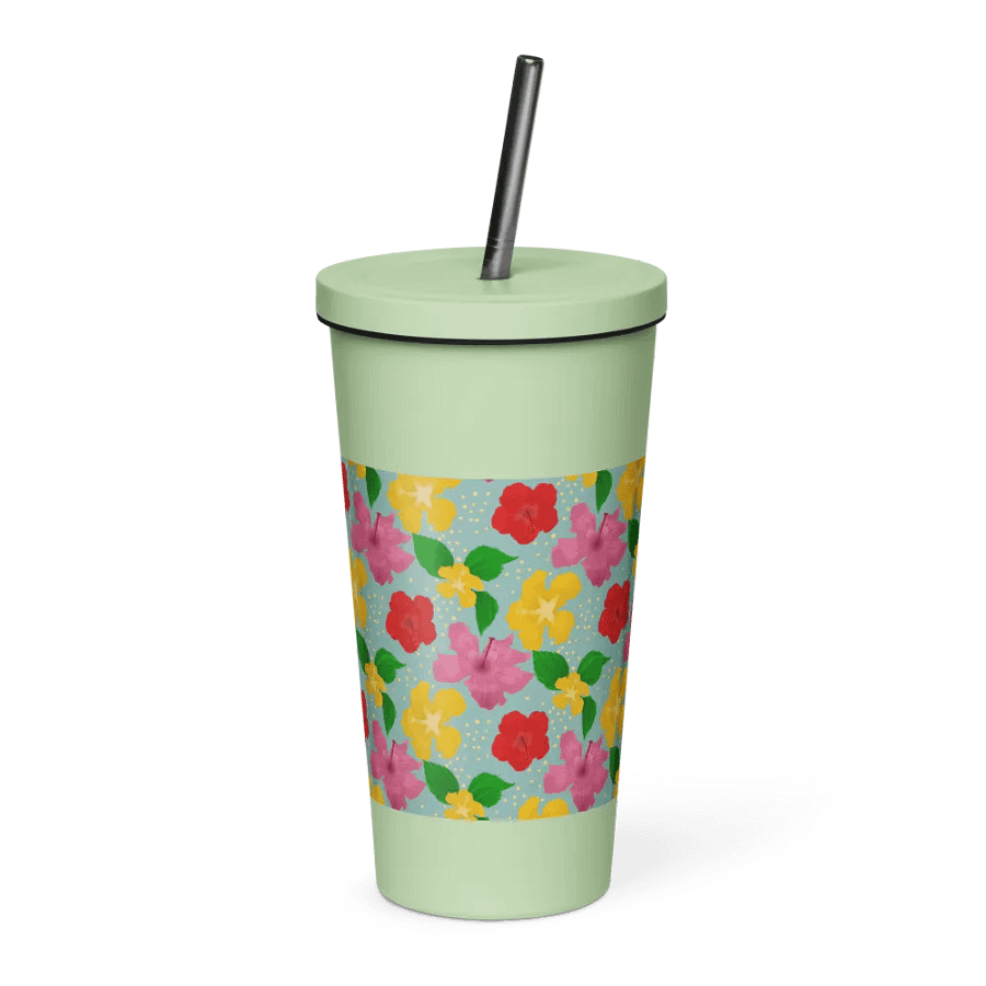 Hibiscus Flower Pattern Tumbler product image (4)