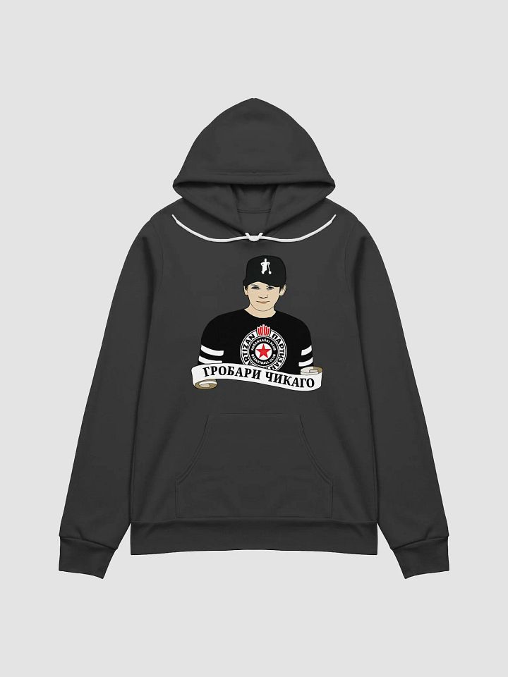 Grobari Čikago KK Partizan Bella+Canvas Supersoft Hoodie product image (1)