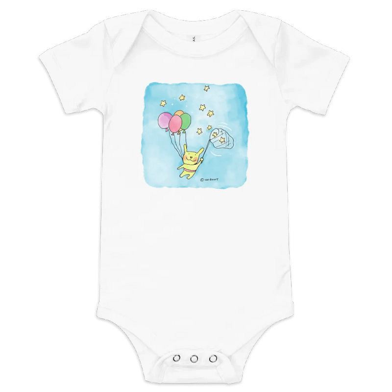 Starry Bunny Baby Onesie