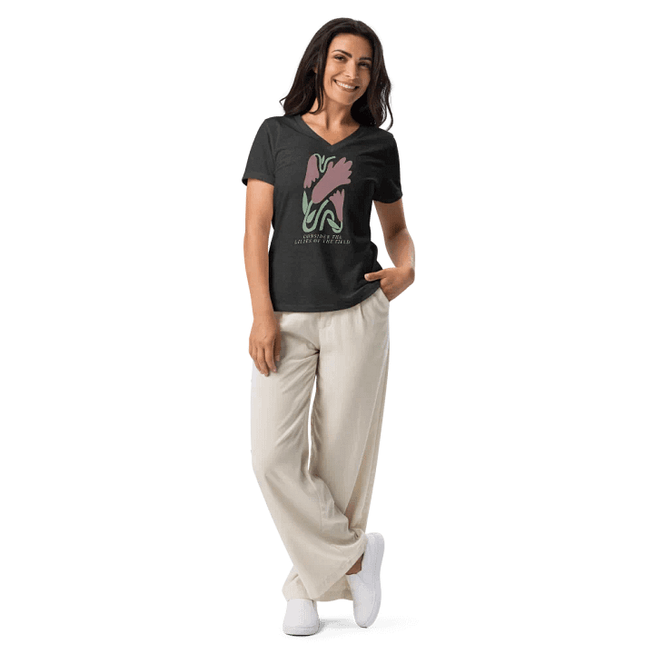 Lilies of the Field V-Neck T-Shirt product image (1)