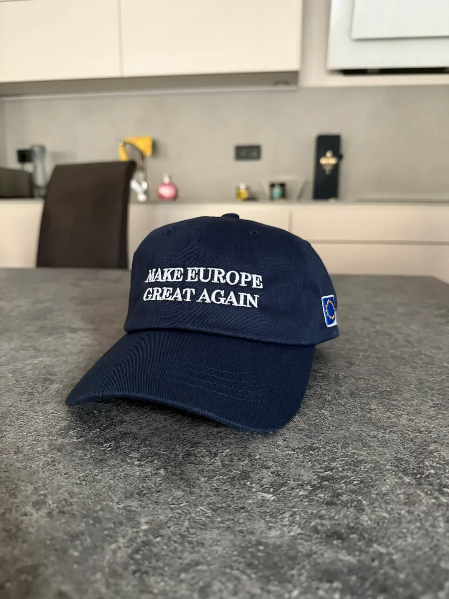 make europe great again cap/hat (MEGA eu/acc official) blue - 100% cotton product image (2)