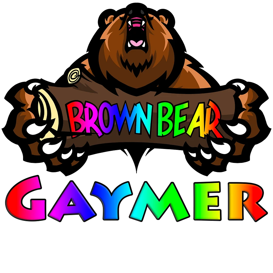 Brown Bear Gaymer (Rainbow Pride) - Heavyweight T-shirt product image (49)