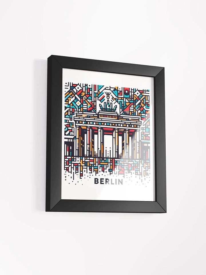 Framed High-Quality Matte Poster (in) | AI Design Berlin city product image (5)