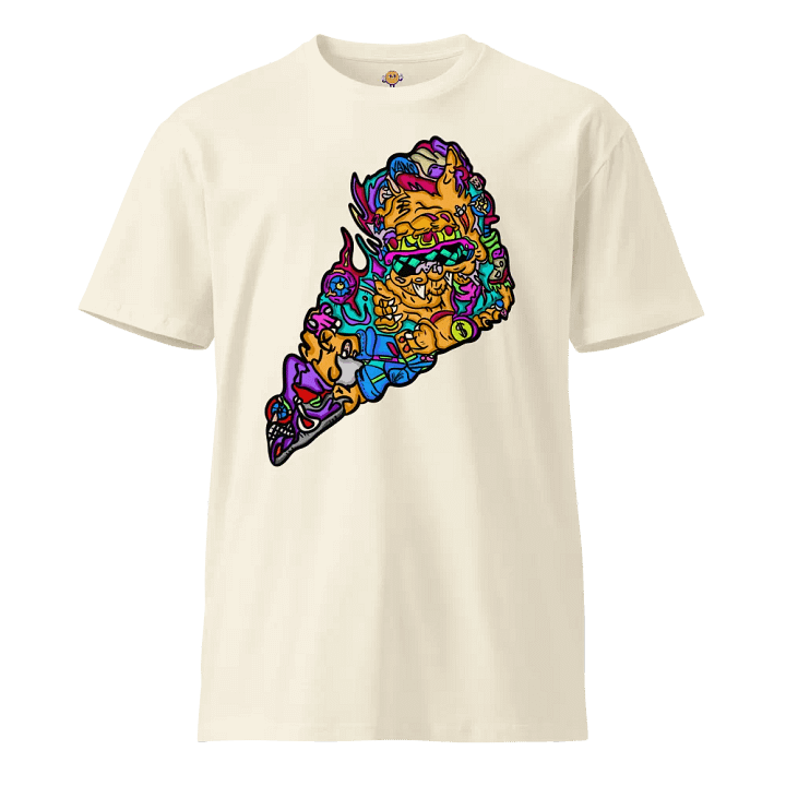 Chill Cat Tee Cream product image (1)