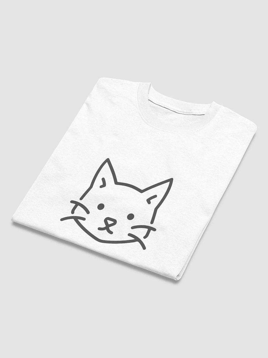 Whiskered Feline Line Art T-Shirt product image (5)
