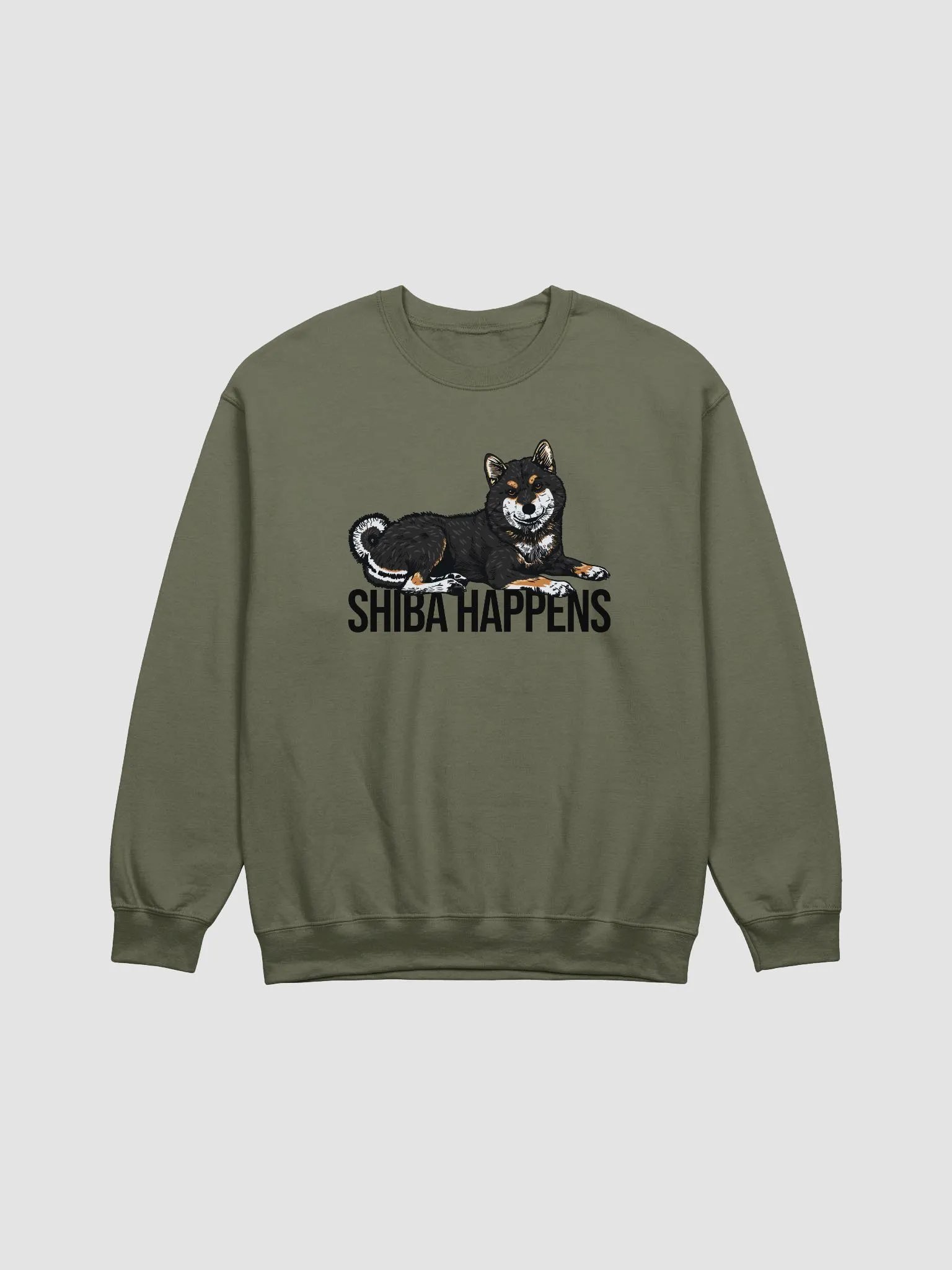 Shiba Happens Sweatshirt of a Shiba Inu(Tricolor) | Funny Shirt for Shiba Inu Paw-rents product image (15)