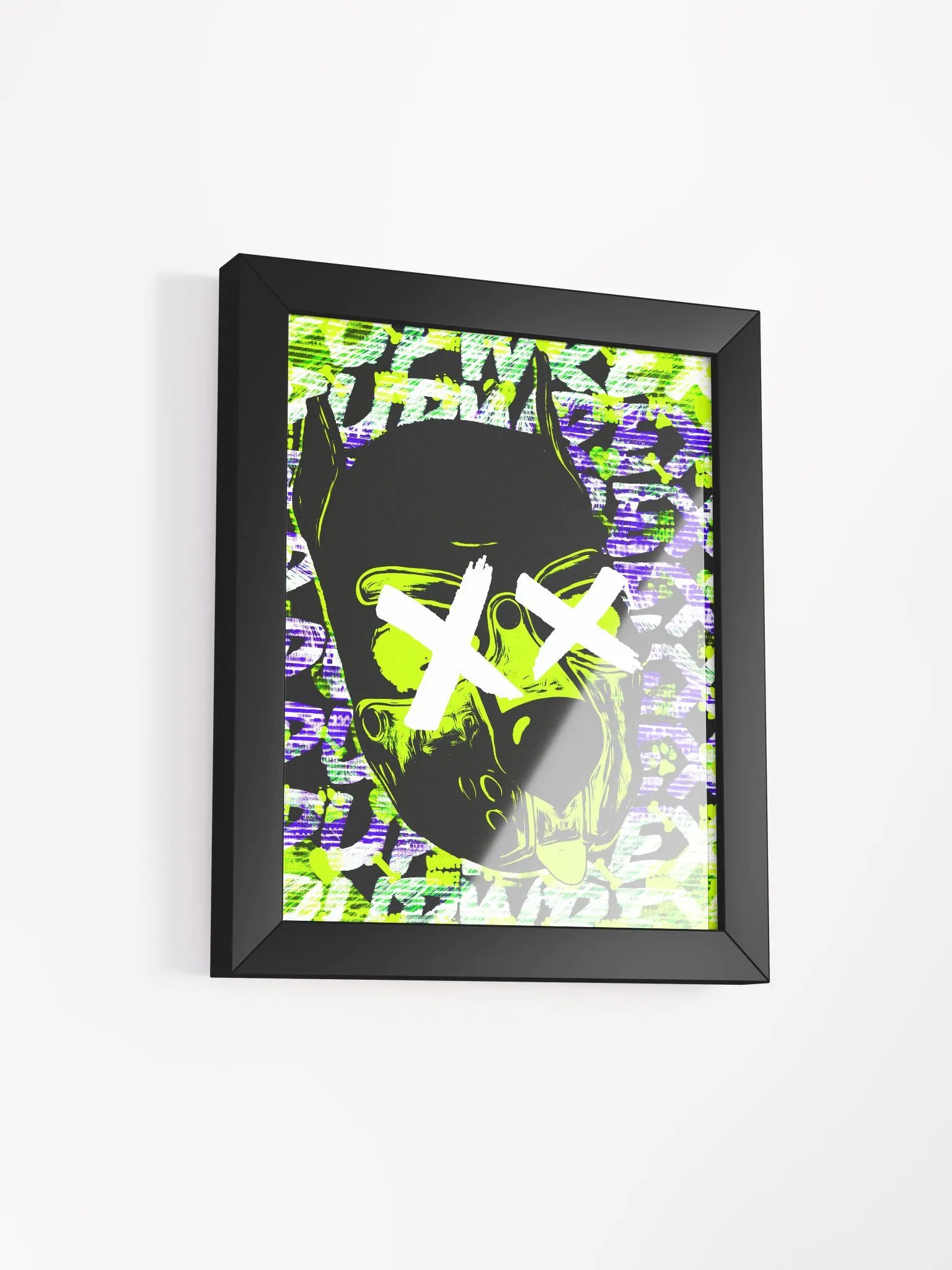 Killer Pup - Green - Framed Matte Poster product image (2)