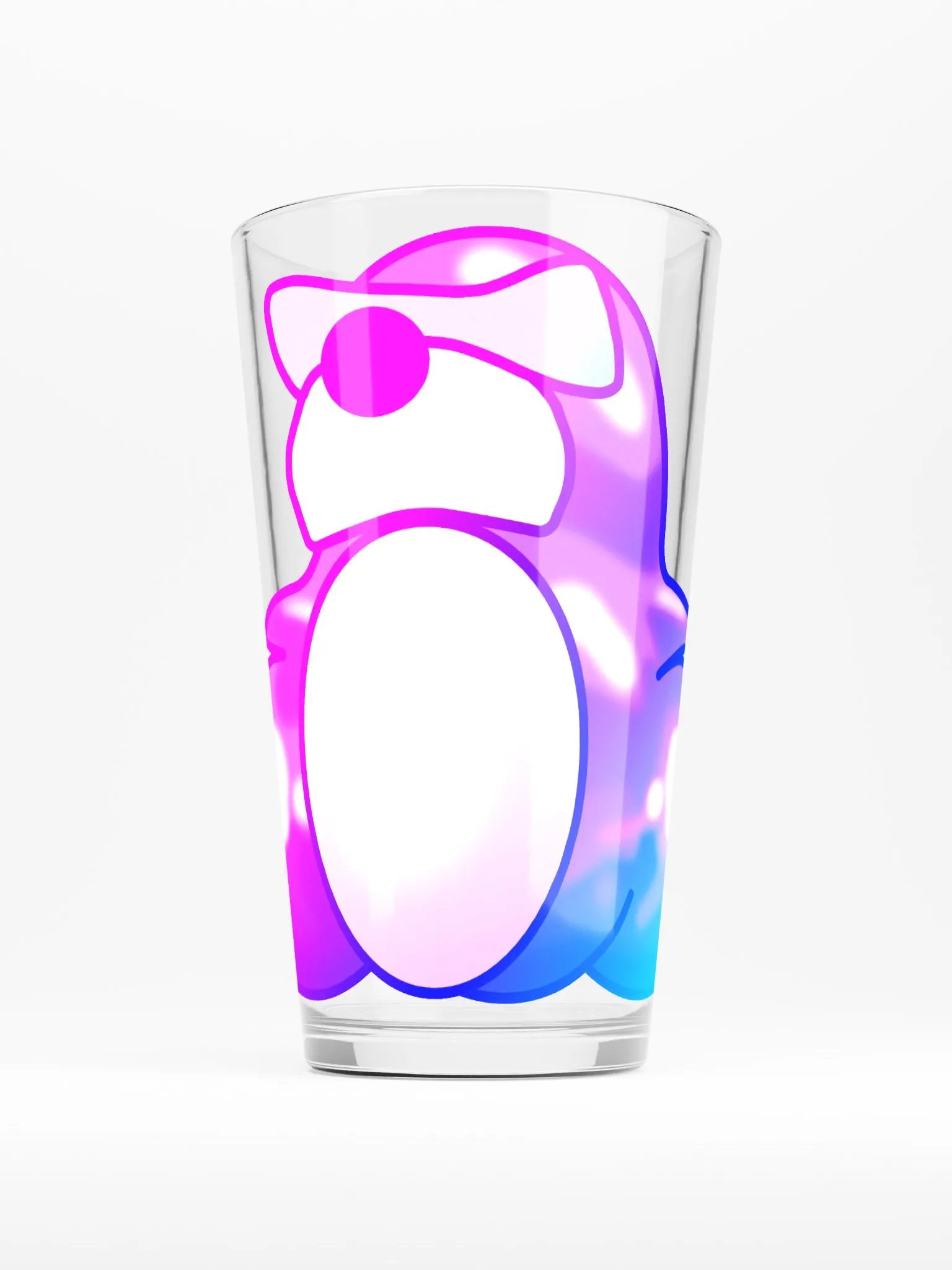 Moonball Vaporwave Pint Glass product image (1)