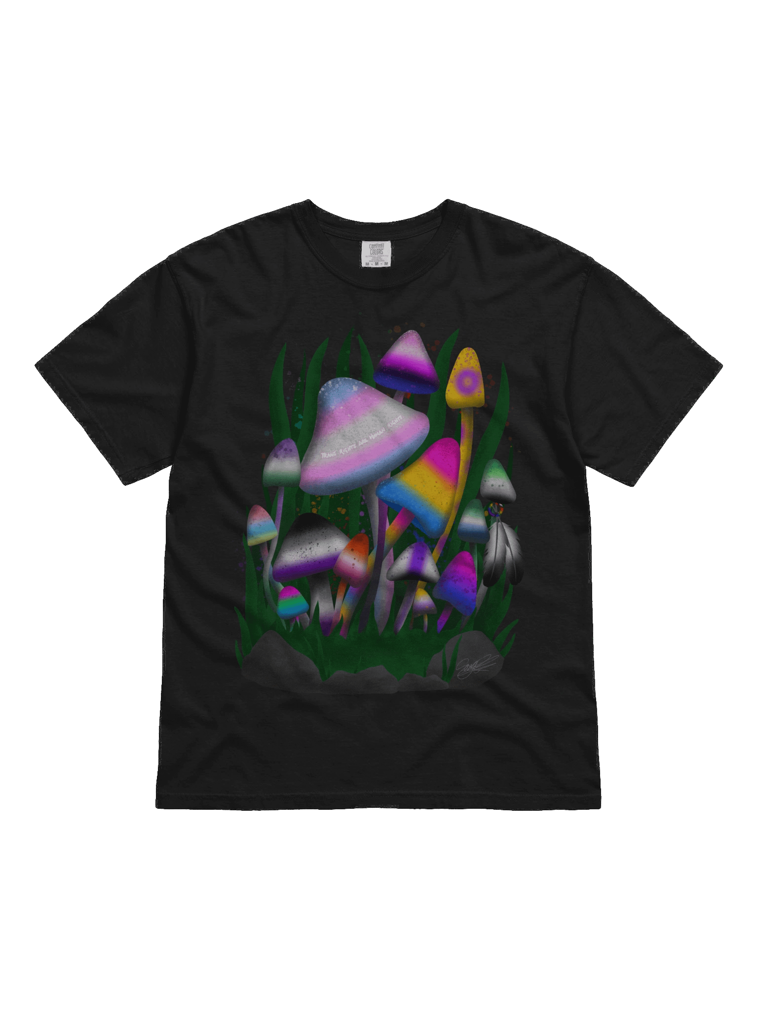 Trans Rights Mushrooms Tee product image (1)