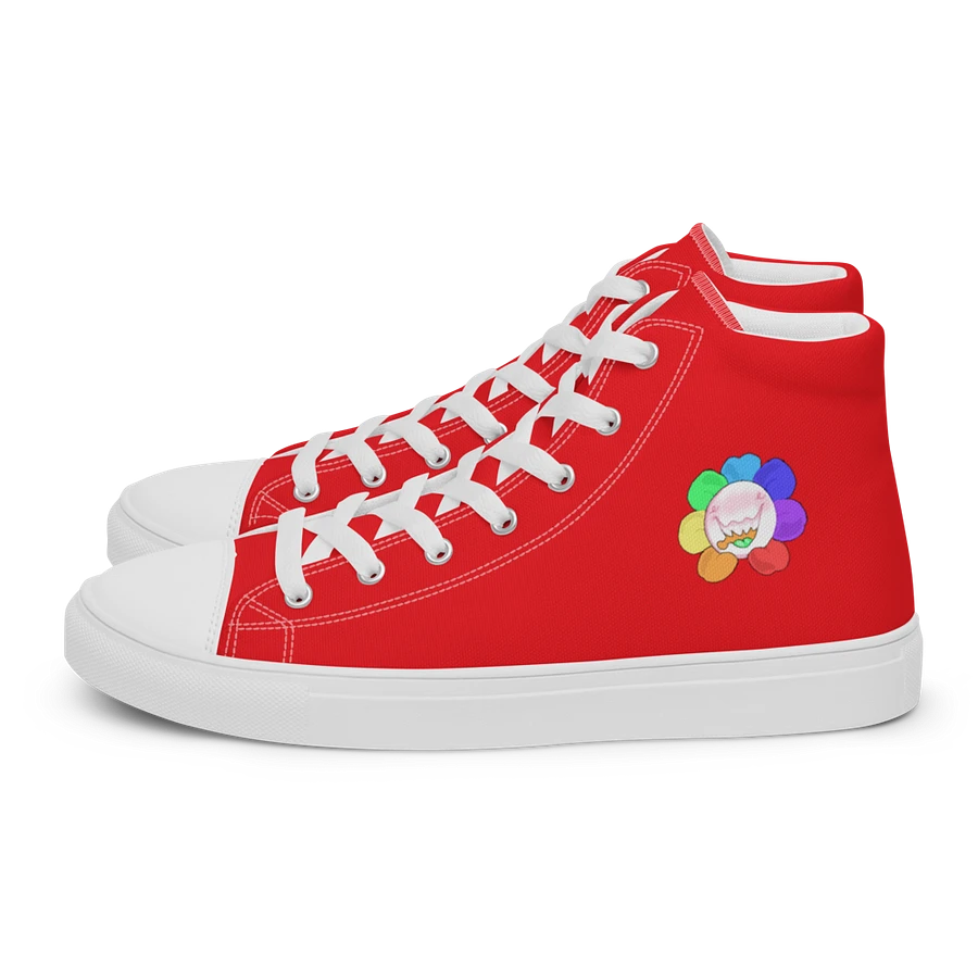 Red and White Flower Sneakers product image (2)