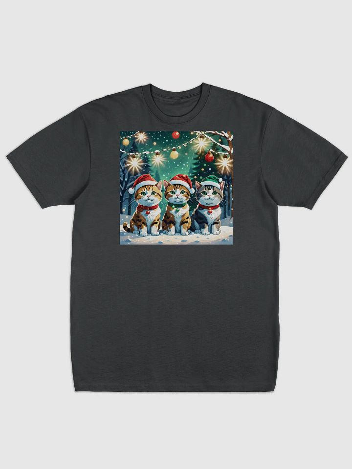 Santa Paws Festive Feline Trio Tee product image (1)