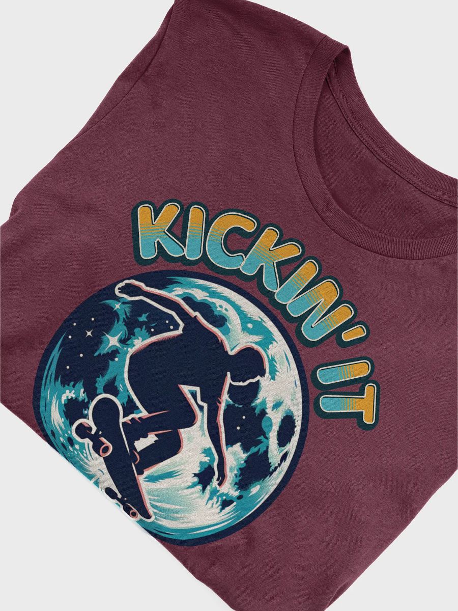 Kickin It Skateboarder Lunar Skate Silhouette Tee product image (11)
