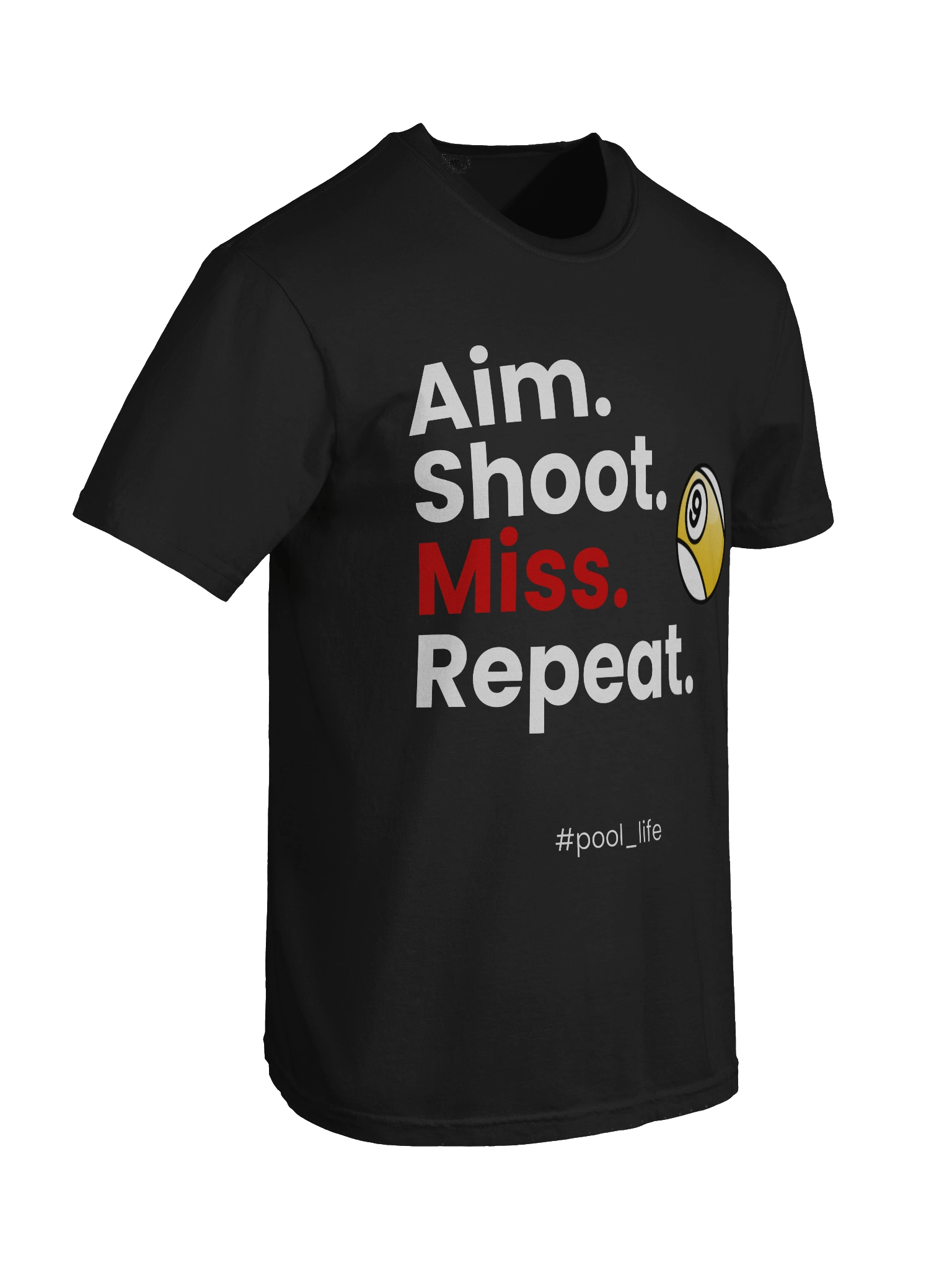 9-ball Pool Life T-shirt (Black) product image (4)