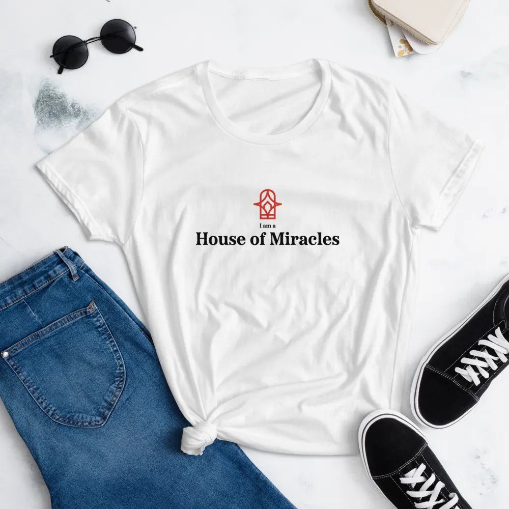 I am a House of Miracles | Fitted (Female) | Black Print product image (11)