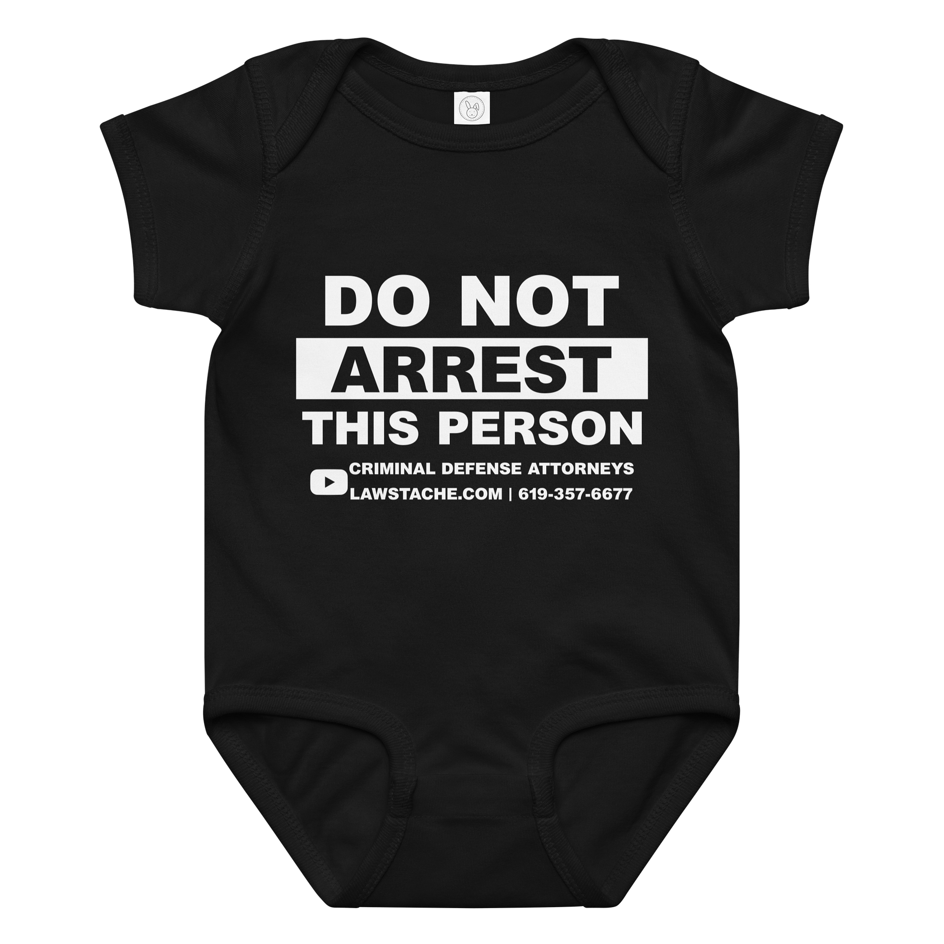 Do Not Arrest This Baby - Onesie BLK product image (1)
