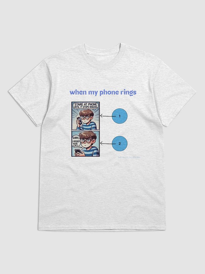 Ringing Anxiety Comic Tee product image (1)