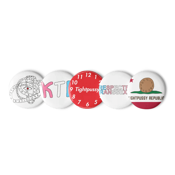 Clock Pin Set of Five product image (1)
