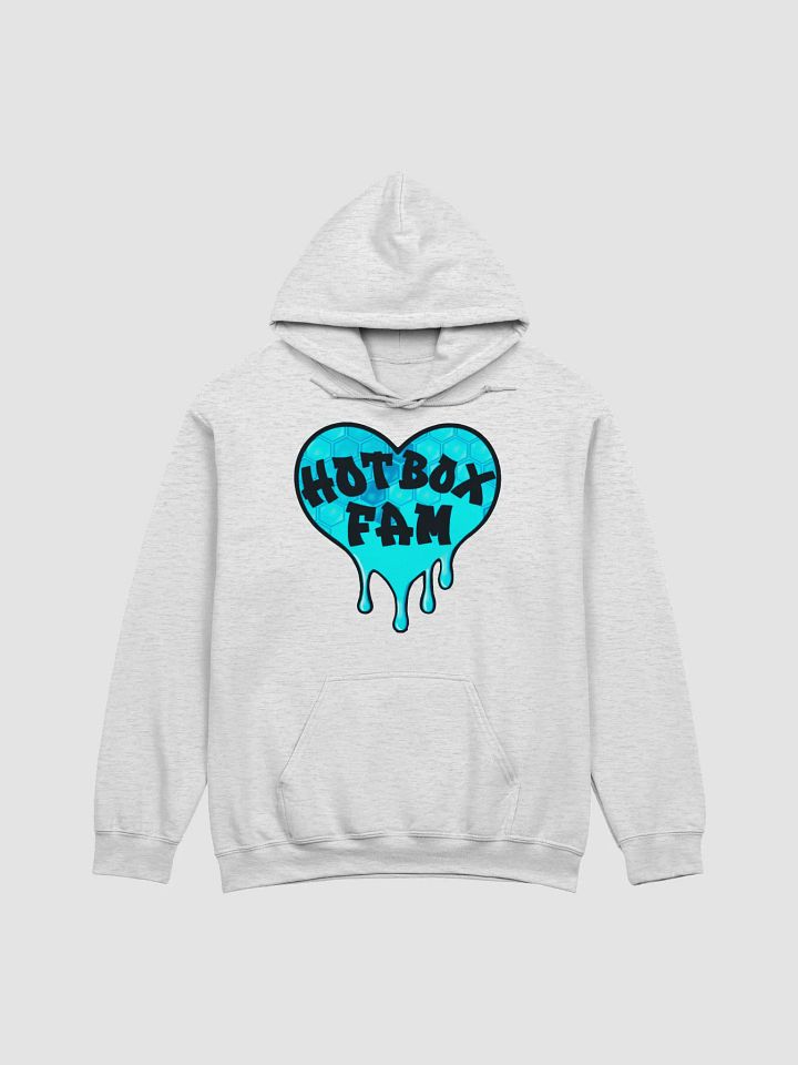 UNISEX HOT BOX FAM BRIGHT BLUE HONEY COMB LOGO HOODIE product image (6)