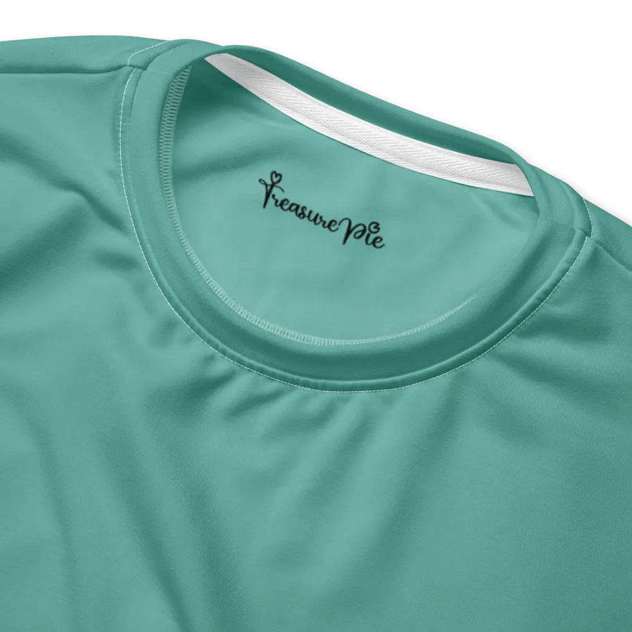 Plain Turquoise Green True Summer Unisex Recycled Polyester Heavyweight Premium Sweatshirt by Treasure Pie product image (4)