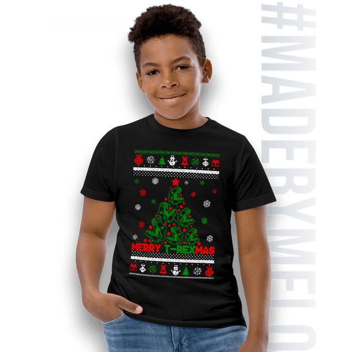 [Holiday] Merry T-REXmas - Kid's T-Shirt | #MadeByMELO product image (1)