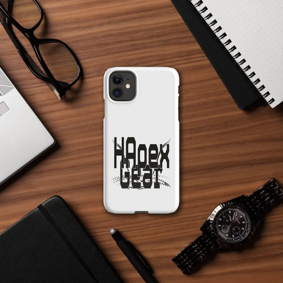 Black HApex Gear Black Logo - White- Snap Case for iPhone® product image (12)