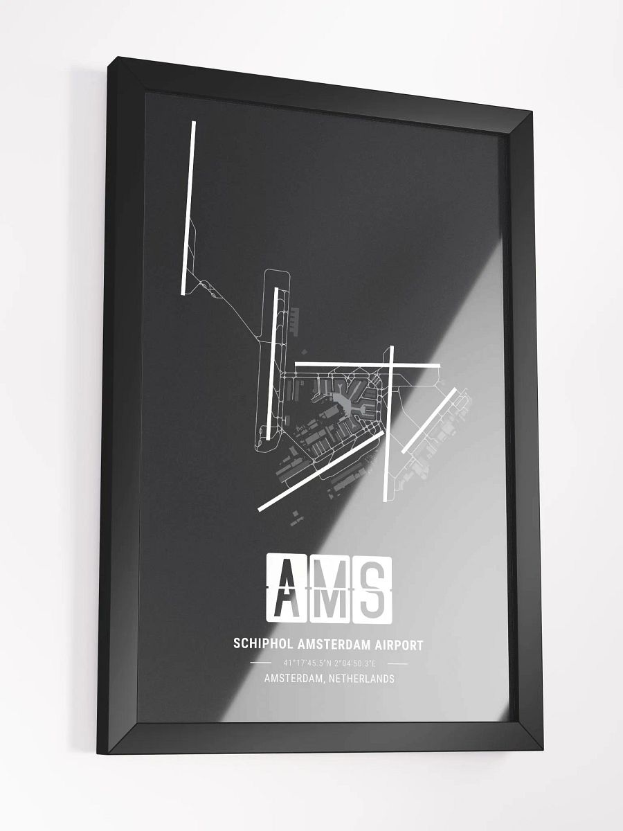 Framed Airport AMS Premium Map On Matt Paper product image (3)