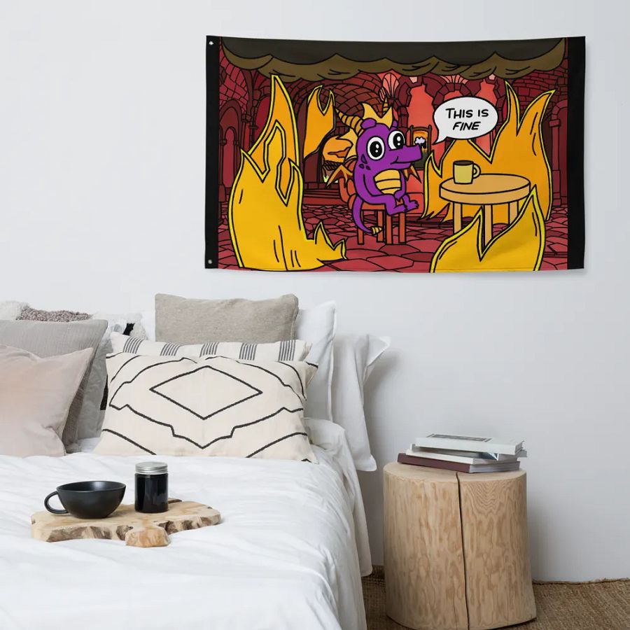 This is fine Dragon | Flag product image (4)