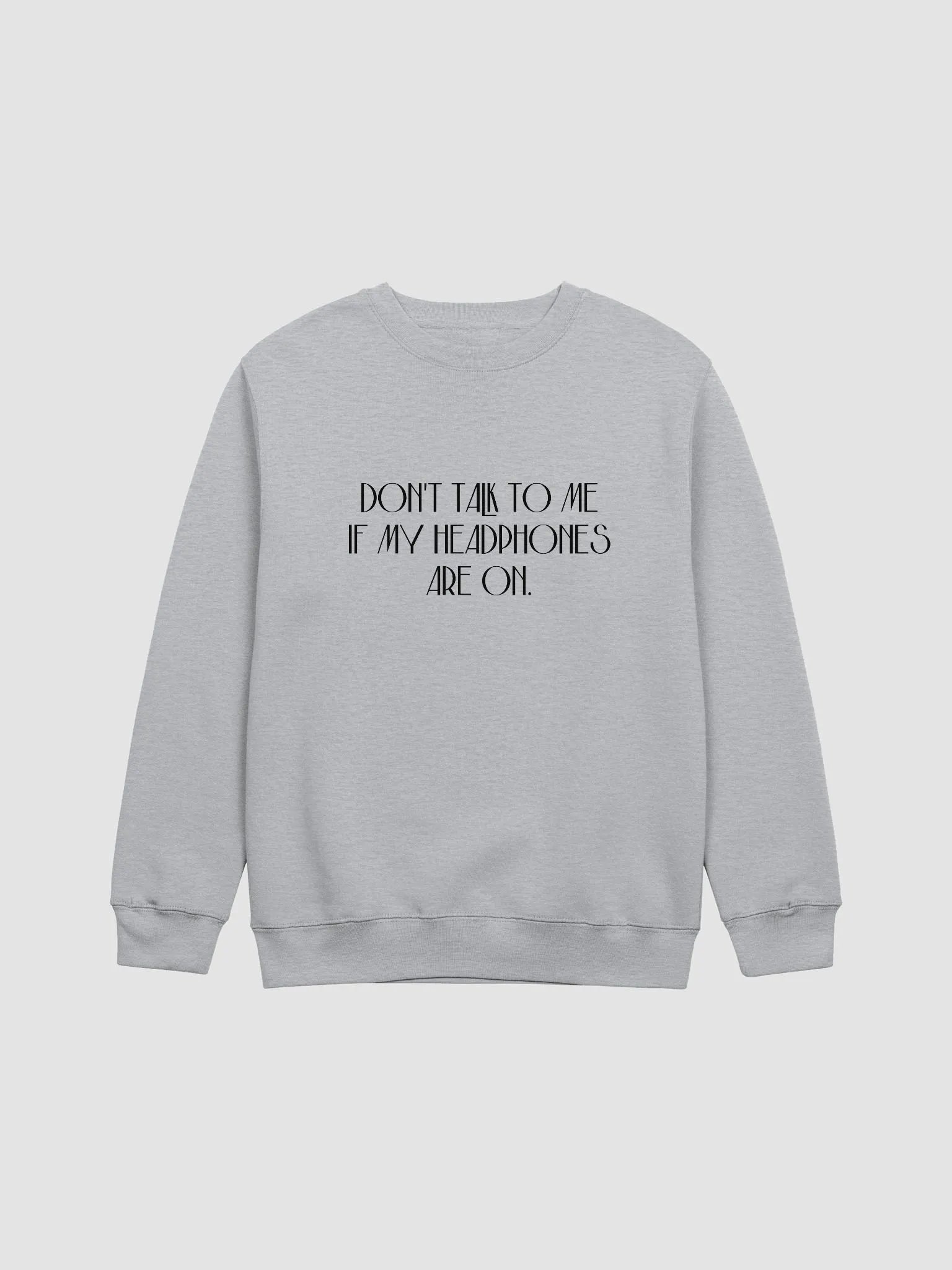 HEADPHONES ON (variant 5) printed crewneck product image (10)