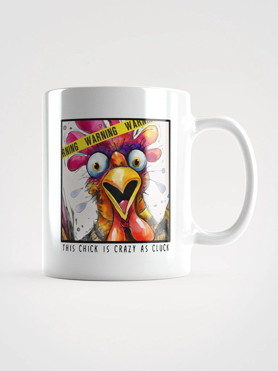 Crazy as Cluck Chicken White Glossy Mug Coffee Cup product image (1)