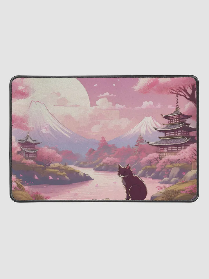Whiskered Blossoms Large Mouse Pad (12 x 18) product image (2)