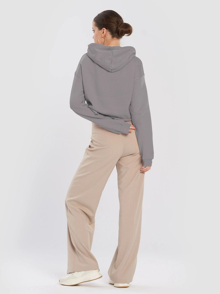 Plain Color Storm Crop Hoodie product image (4)