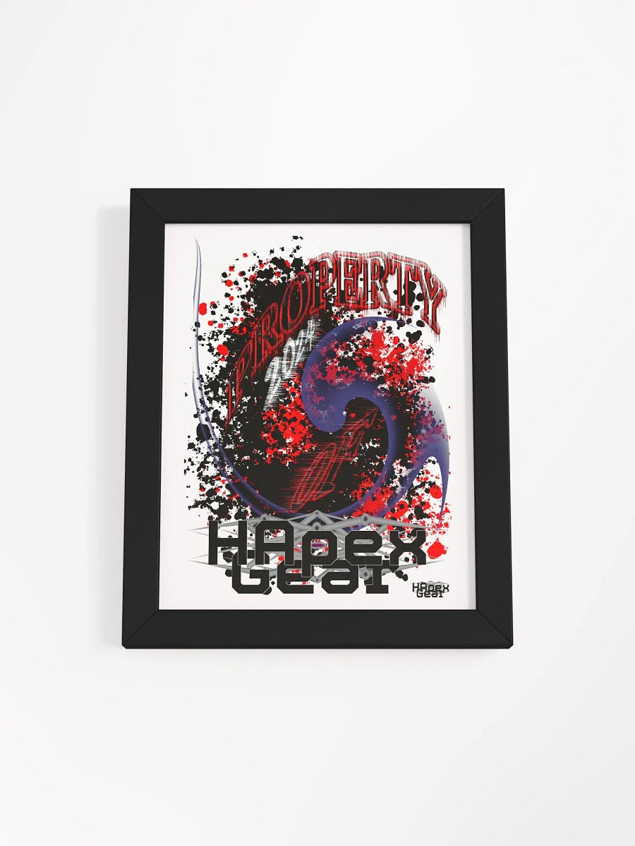 Framed - High-Quality Poster - Property Of HApex Gear 2024 product image (1)