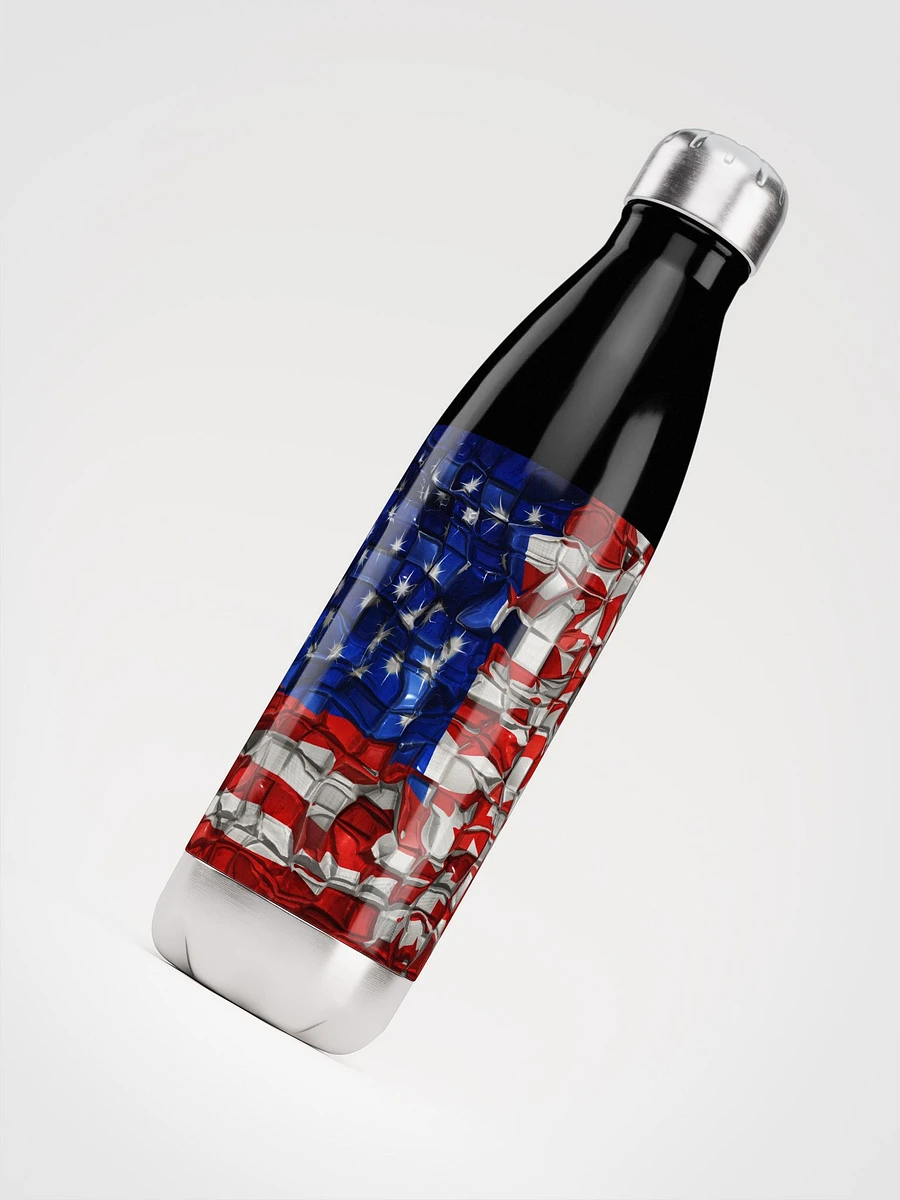 American Flag Blocks Stainless Steel Waterbottle product image (4)
