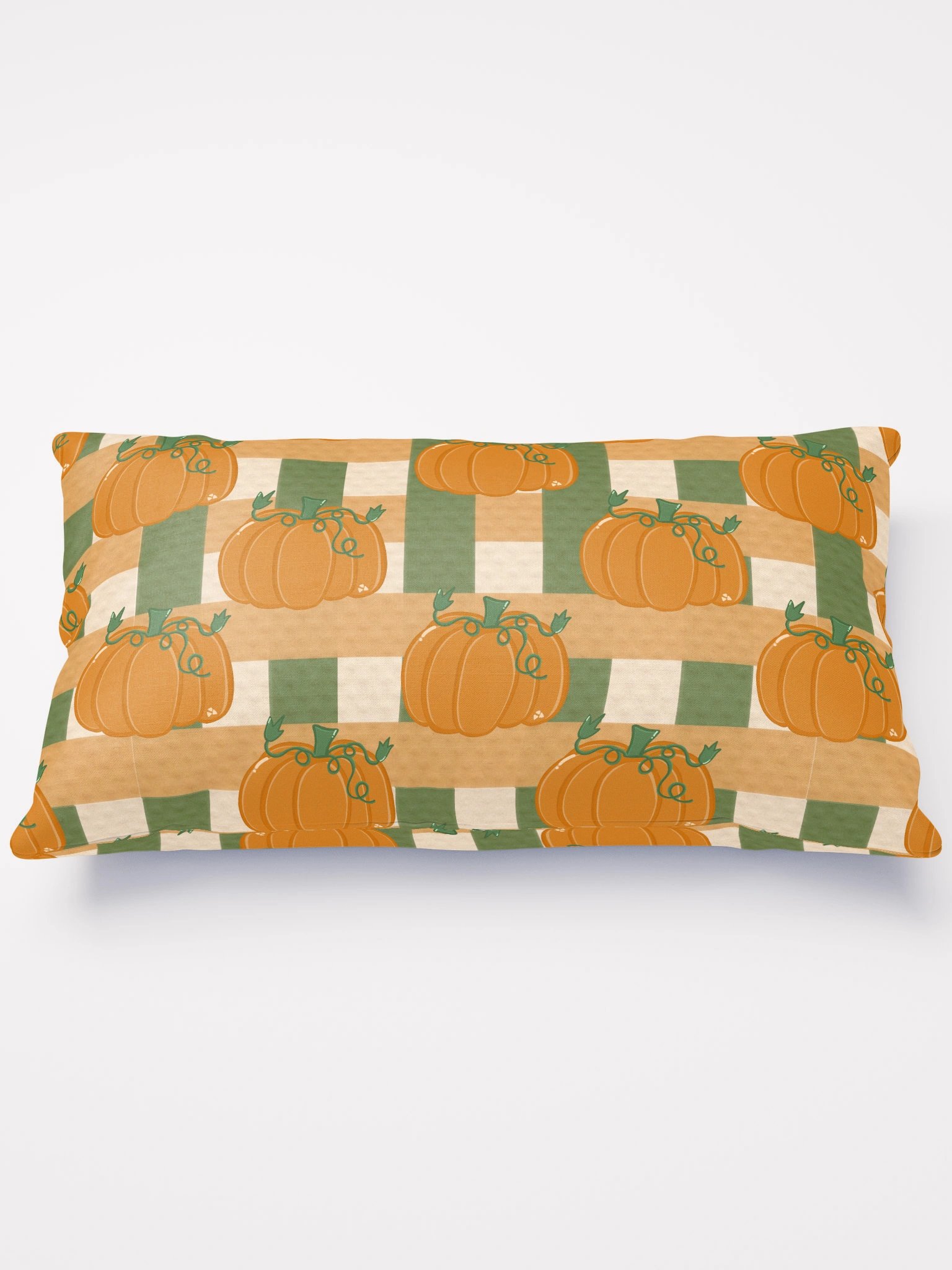 Pumpkin Plaid Pattern Pillow product image (2)