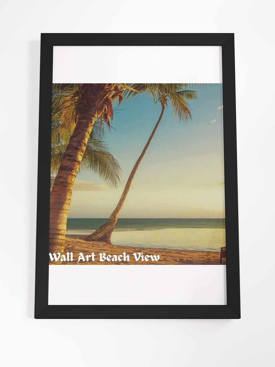 Wall Art Beach View Framed High-Quality Matte Poster (in) product image (21)