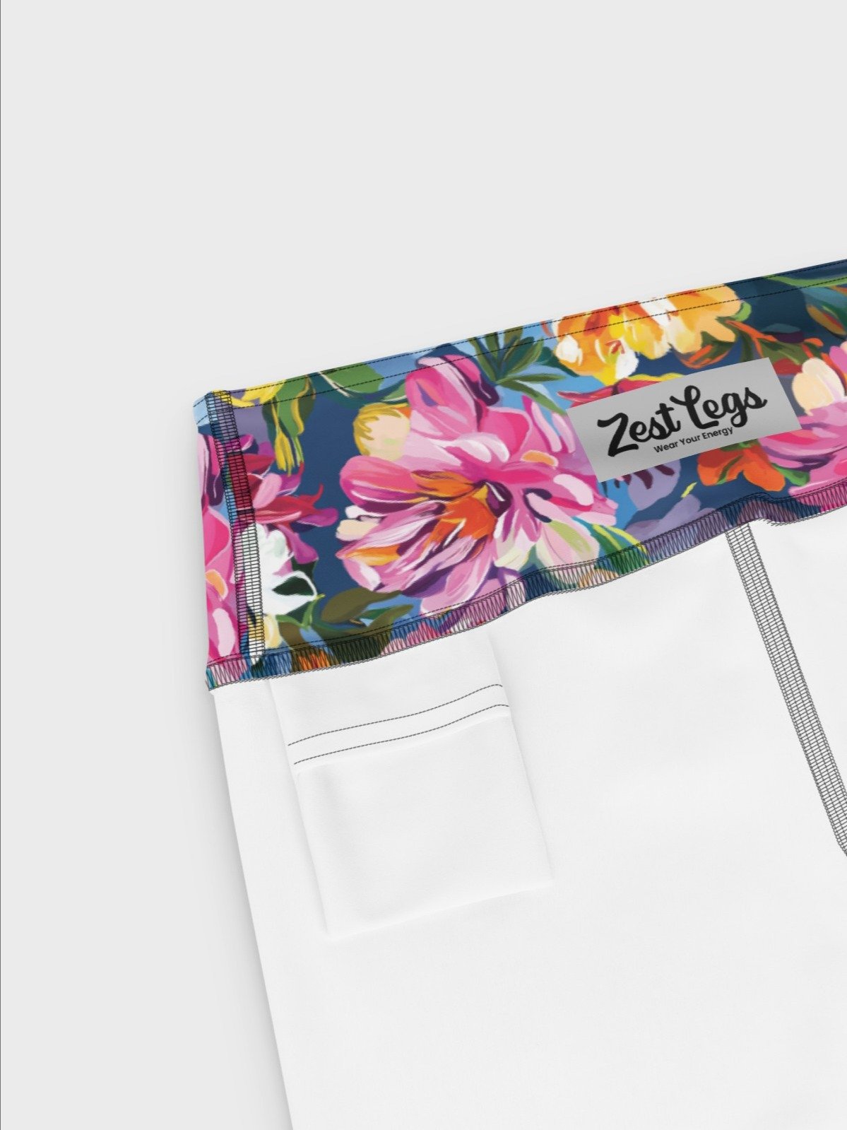 Capri Leggings "Bold Abstract Florals" product image (8)