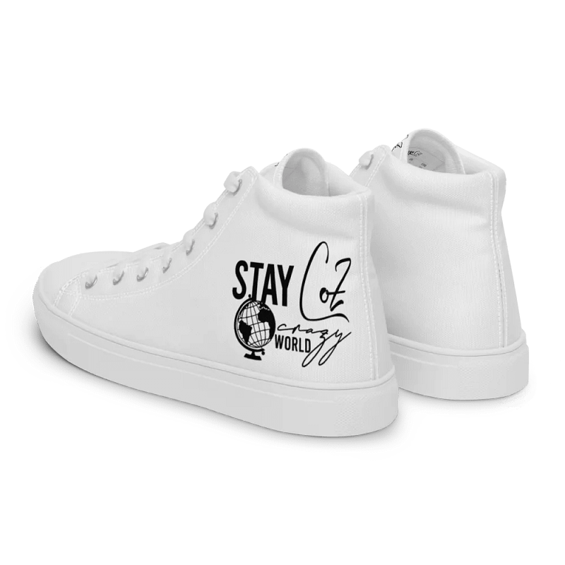 Men's Stay CoZ Crazy World High Top Canvas Shoes