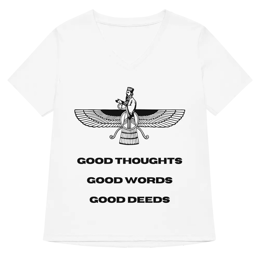 Faravahar Persian Design T-Shirt Good Thoughts Good Words Good Deeds product image (5)